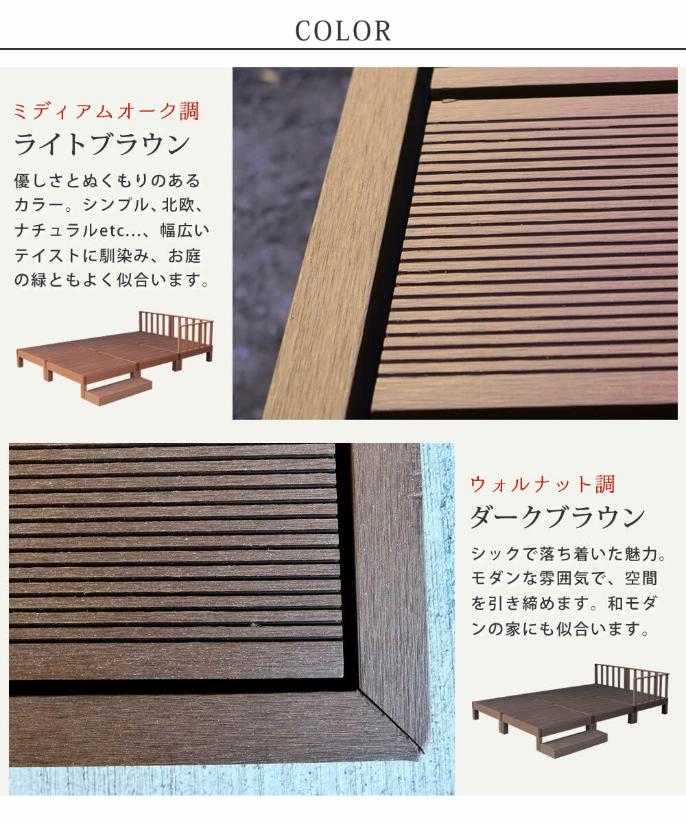 フェンス 人工木ウッドデッキ ecofeel エコフィール 6台 ステップ・フェンスセット PWDE-6P-SFSET 樹脂製 縁台 縁側 DIY キット テラス ウッドパネル 腐らない 屋外 新築 外構 ベランダ 本格的 おしゃれ 簡単組立 ガーデン