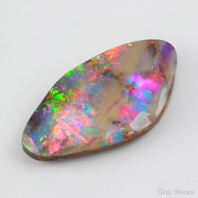  ボルダーオパール  超希少 11ct ルース 裸石 宝石 イエロー グリーン レッド オレンジ  高品質 オーストラリア産  プレゼント 誕生石 10月 オパール オリジナル ジュエリー コレクション