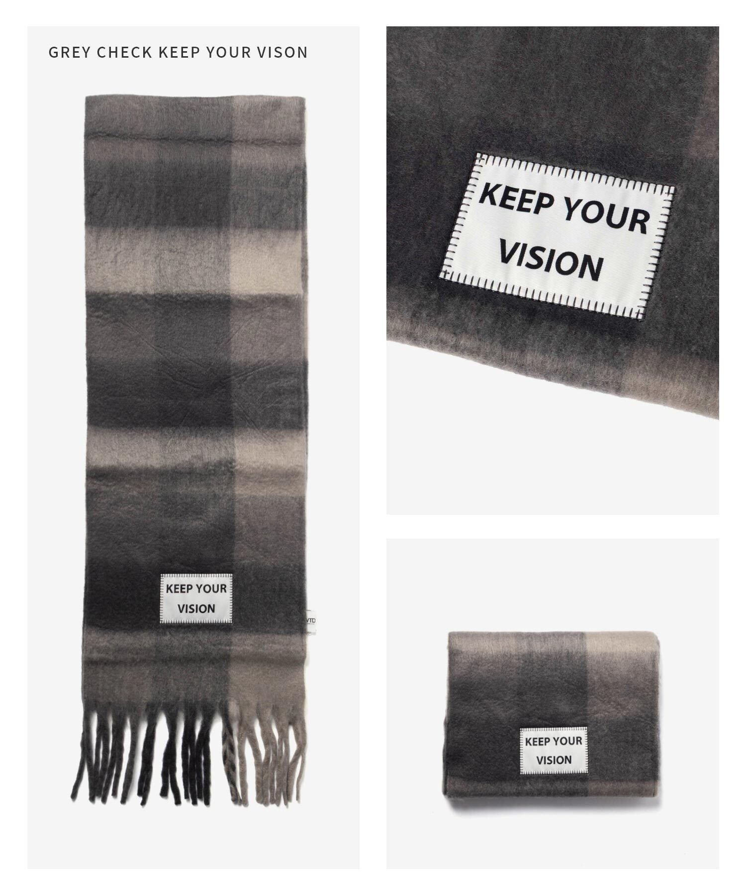 【正規品】 バーブ トゥ ドゥ VERB TO DO SCARF マフラー C-SCARF スカーフ レディース チェック 大判 フリンジ ファッション小物