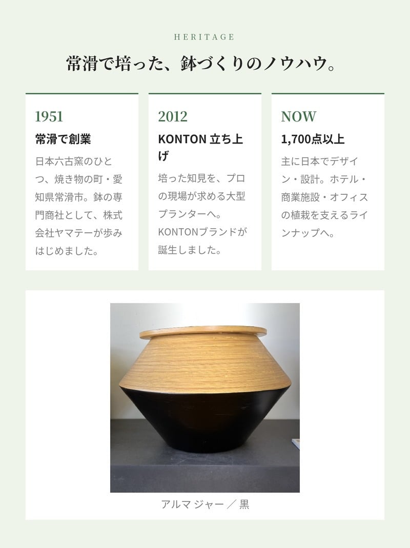 鉢カバー おしゃれ 大型 15号 φ45×H29cm Lサイズ 植木鉢 KONTON コントン アルマ ジャー 丸型 浅型 平鉢 竹 水草 室内 屋内 高級 北欧 モダン ナチュラル 観葉植物用 サボテン 多肉植物 特大 玄関 プランター 底穴なし 白 黒