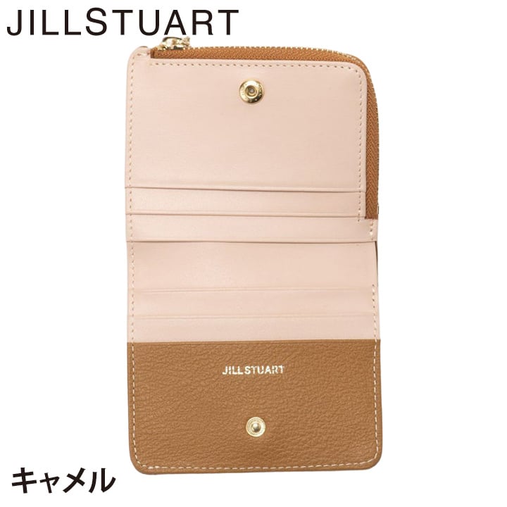 ジル スチュアート 財布 二つ折り レディース 牛革 ミスティ L字ファスナー コンパクト ギフト JILL STUART