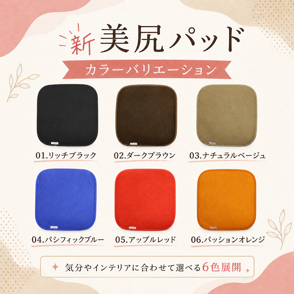 【ギフトラッピング無料】わたしのおしりムレ知らず！丸洗いOK！「美尻パッド」驚きの吸湿力と臭い強力カットできる汗取り座布団。防ダニ＆防カビ効果もあって長時間でもムレない♪【日本製 】