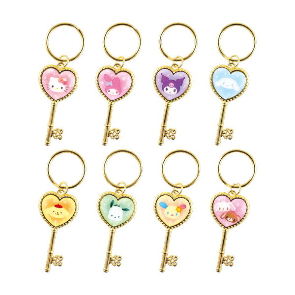 サンリオキャラクターズ ジュエルキーコレクション 全8種 コンプリートBOX キーホルダー Sanrio 送料込み