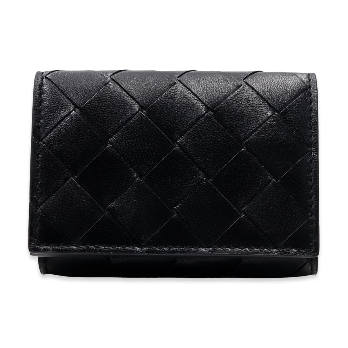 選べる3色 ボッテガヴェネタ BOTTEGA VENETA 三つ折り財布 レディース メンズ イントレチャート タイニー ミニ財布 本革 小銭入れ付き ブラック グリーン ベージュ 666944 V3UH2
