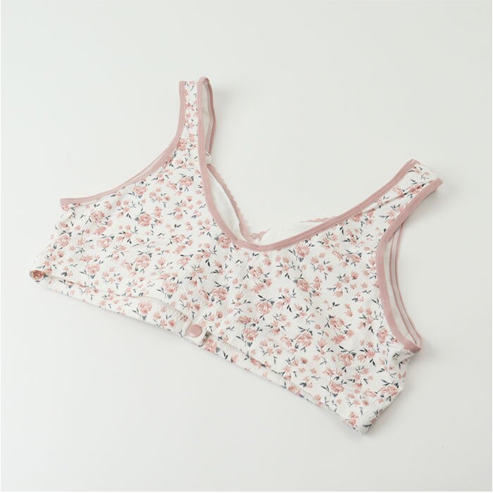 前開き ブラジャー 通販 前開きブラジャー ブラ ナイトブラ マタニティブラ 授乳ブラ フルカップ 前あき ボタン コットン 綿 吸汗性 通気性 フロントボタン ゆったり 着脱簡単