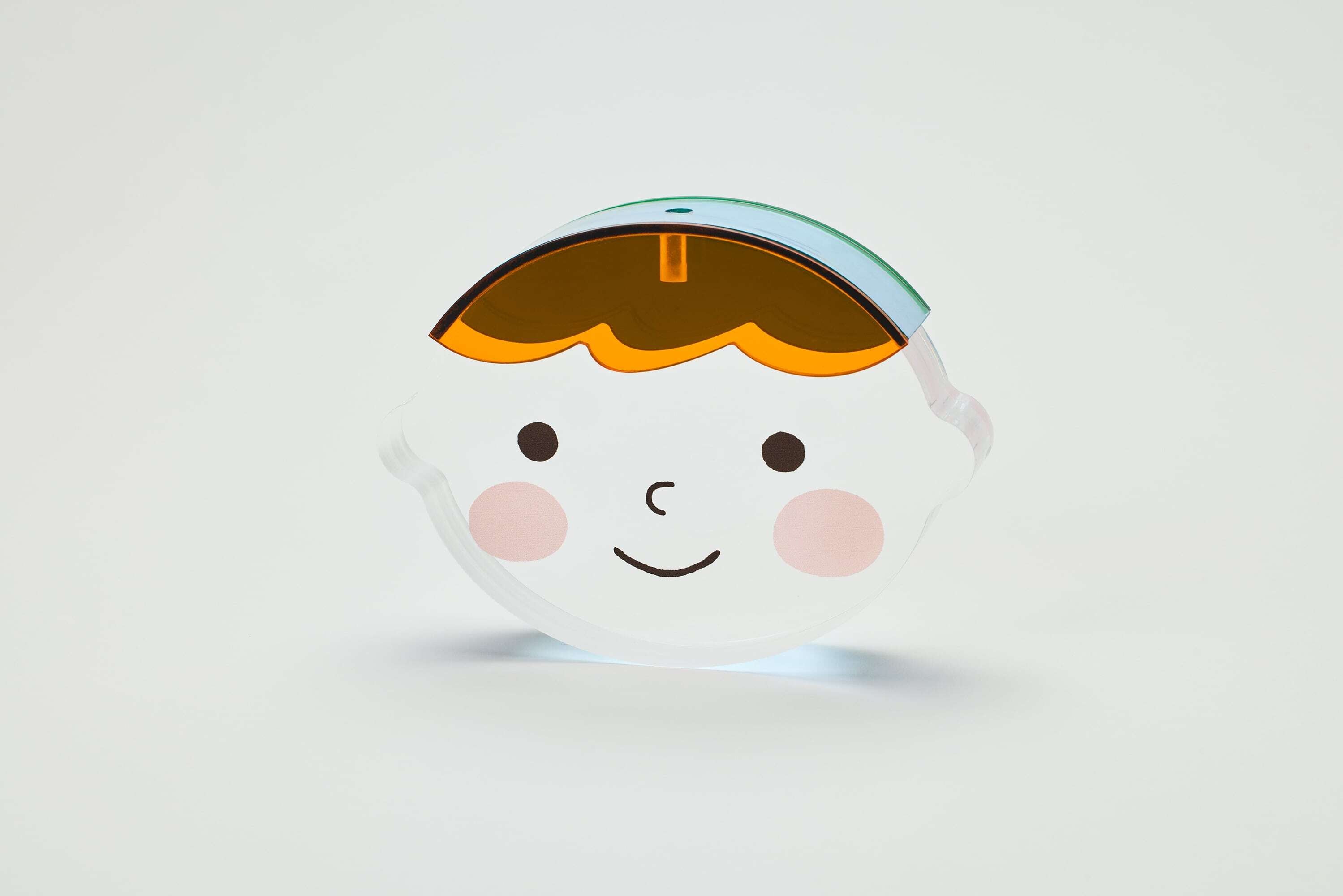 アクリルkittoko【A】(orange × blue × green) ファーストヘア ファーストカット 出産祝い お誕生日 ギフト プレゼント