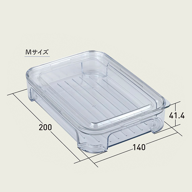 TAKEYA タケヤ FREEZE STOCK フリーズストック M[保存容器 フードコンテナ 冷凍 クリア 透明 日本製 タケヤ フードストッカー オシャレ 保存 容器 中身が見える 小分け 冷凍容器 プラスチック ケース 薄型 浅型 食品保存 小型]