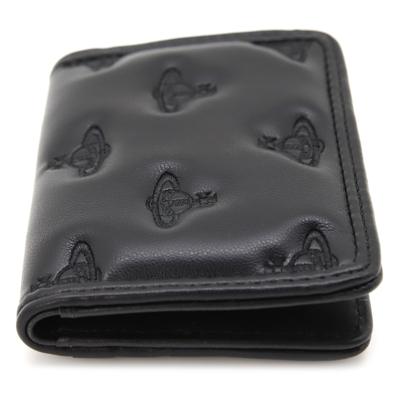ヴィヴィアンウエストウッド カードケース カードホルダー レディース メンズ 男女兼用 パスケース Vivienne Westwood ヴィヴィアン マルチオーブ型押し ブラック VW4300 (54020012W-S002K-N201) 【2026年秋冬モデル】 【ラッピング無料 誕生日 お祝い プレゼント ギフト 贈り物】