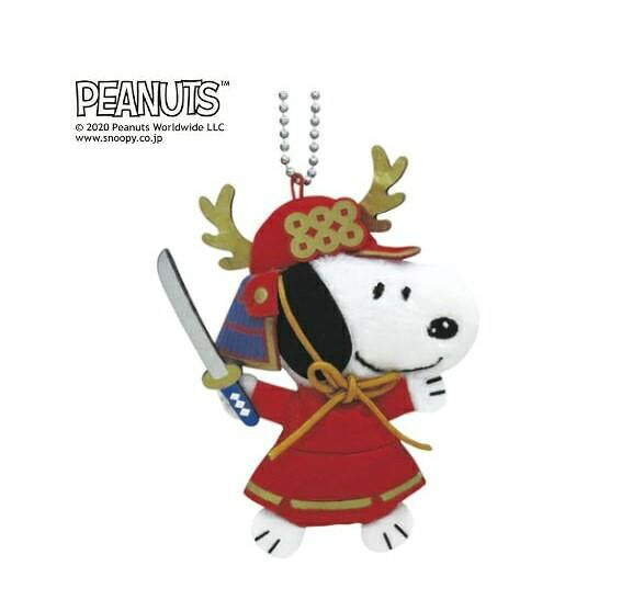 スヌーピー ぬいぐるみ 武将 マスコット 真田幸村 吉徳 PEANUTS ピーナッツ 日本限定 和風 グッズ キーホルダー 人形 雑貨 贈り物 ギフト プレゼント