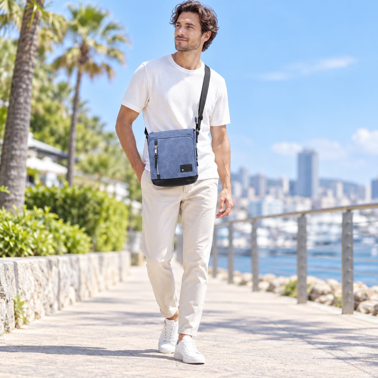 EDWIN エドウィン ショルダーバッグ ラッシュ 縦型 斜め掛け ショルダー かばん 普段使い 使いやすい シンプル メンズ ギフト プレゼント ブラック ew013