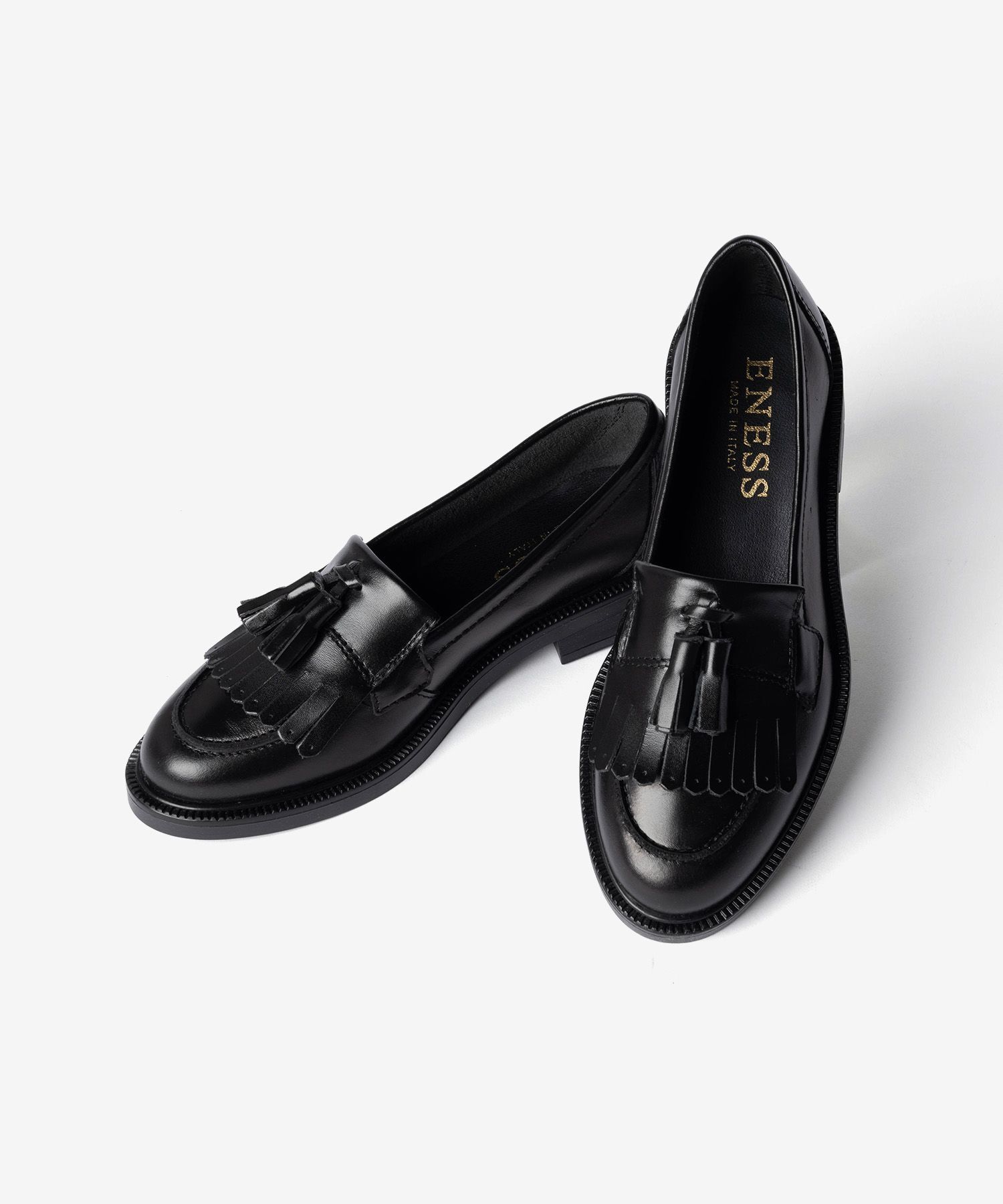 【正規品】 エネス ENESS KILT TASSEL LOAFERS キルト タッセル ST-4820 ローファー レザー レディース シューズ