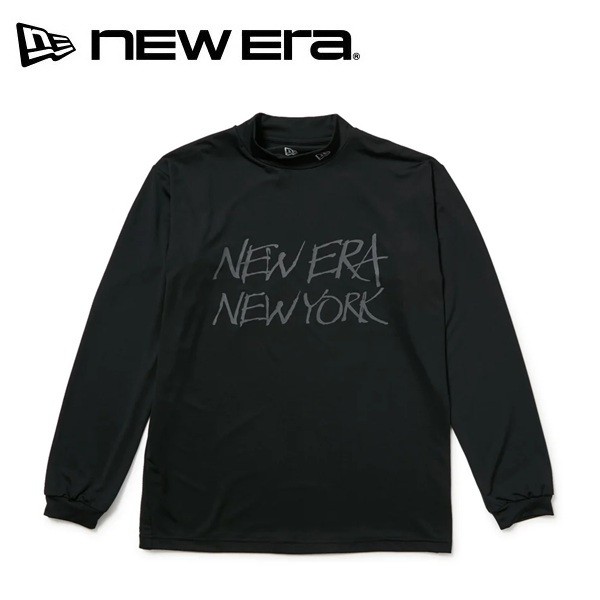 ニューエラ ゴルフ 長袖 モックネック ストレッチ ジャージーTシャツ ブラック New Era Golf (15129475) 2026年秋冬モデル お誕生日祝い お祝い 記念品 お父さん 父の日 彼氏 男性 30代 40代 50代 60代 母の日 お母さん 還暦祝い 敬老の日 彼女 人気プレゼント プレゼント