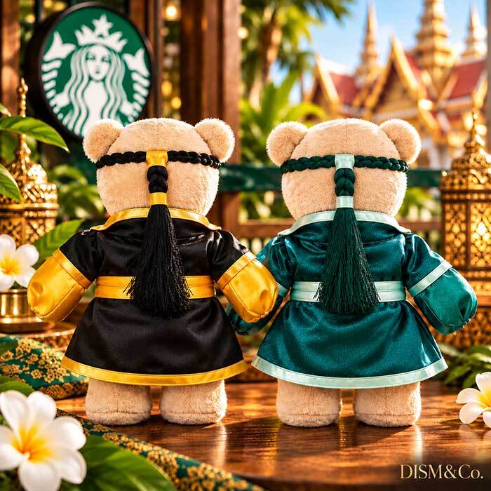 スターバックス ベアリスタ ぬいぐるみ タイ限定 海外限定 正規品 スタバ ベア くま 人形 インテリア コレクション プレゼント 贈り物 記念日 誕生日