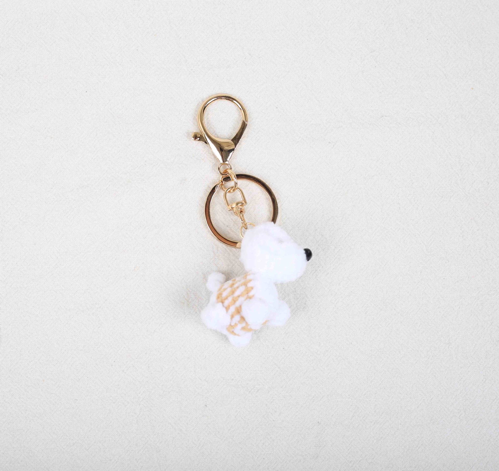 犬チャーム 毛糸 ハンドメイド風 ぬいぐるみ キーホルダー ミニわんこ バッグ飾り かわいい アクセサリー 小物 誕生日 記念日 プレゼント ギフト