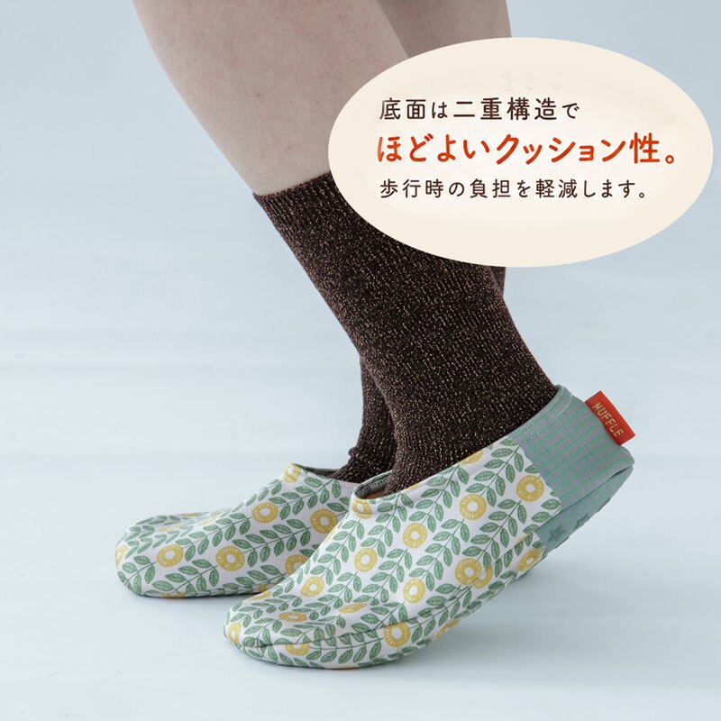カバーソックス  ルームシューズ レディース あったか 裏ボア 滑り止め付き ルームソックス マッフル もこもこ かわいい 柄 ルーム ソックス 冬 靴下 あったか 22～25cm 北欧 秋 フットカバー 暖かい 滑らない 防寒グッズ 裏起毛 あったかグッズ MUFFLE
