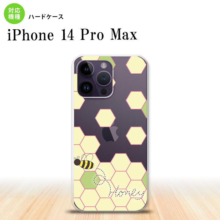 iPhone14 ProMax iPhone14 Pro Max スマホケース 背面ケース ハードケース ハニー クリア 緑 2022年 9月発売 nk-i14pm-1682