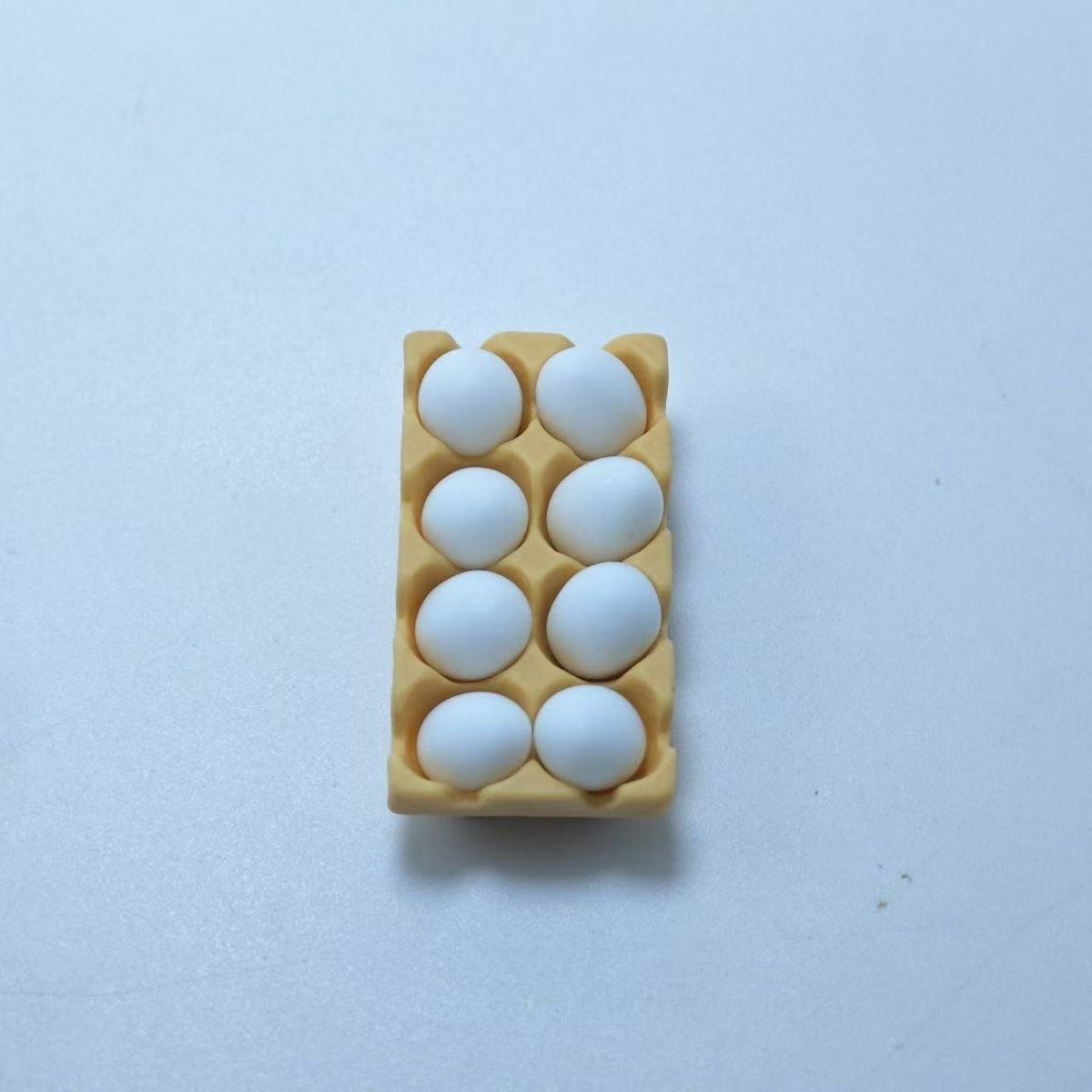 ミニチュア たまごセット 卵 エッグトレー にわとり ひよこ ミニチュア雑貨 オブジェ 食品サンプル フェイクフード ドールハウス 撮影小物 インテリア