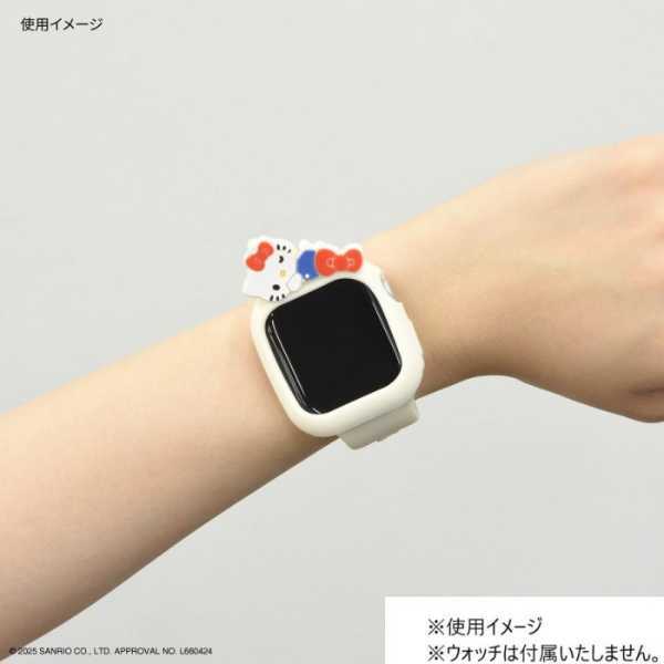 Apple Watch カバー 41mm 40mm シリコン ケース サンリオ キャラクターズ ハローキティ アップルウォッチ プロテクター 傷防止 耐衝撃 保護ケース おしゃれ かわいい レディース 大人 サンリオ正規ライセンス品