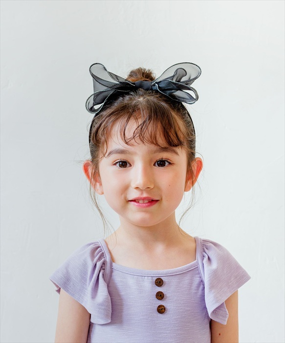 キッズ かわいい カチューシャ 通販 Rora オーガンジー 髪飾り ヘアアクセサリー こども 女子 子供 女の子 フォーマル カジュアル おしゃれ 可愛い プリンセス シアー 大人っぽい 透け感 キラキラ 上品 発表会 入学式 卒園式 結婚式