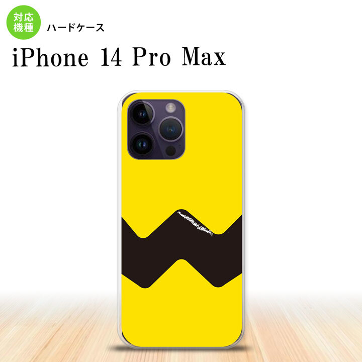 iPhone14 ProMax iPhone14 Pro Max スマホケース 背面ケース ハードケース ギザギザ 黄 黒 2022年 9月発売 nk-i14pm-191
