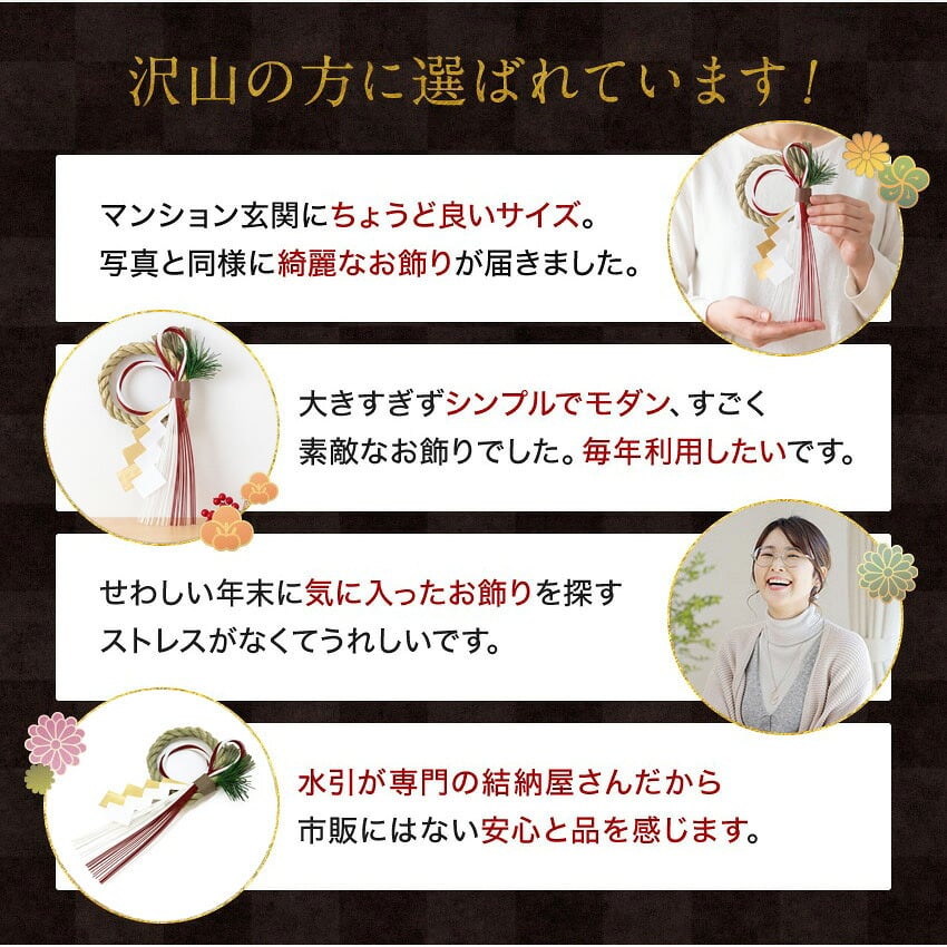 しめ縄 国産 日本製 おしゃれ 注連縄 しめ飾り 正月飾り 玄関 モダン 水引 リース 喜秀 迎春 お正月飾り 干支 十二支 門松 .しめ縄.