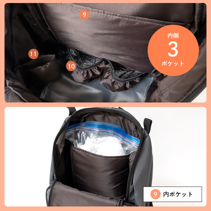 APPLEBAG アップルバッグ ペアレンツリュック レディース メンズ 18L 大容量 軽量 撥水 マザーズリュック マザーズバッグ ファザーズバッグ 多機能 自立 保冷ポケット 大きく開く ベビーカー キャリー対応 アウトドア レジャー ユニセックス ギフト