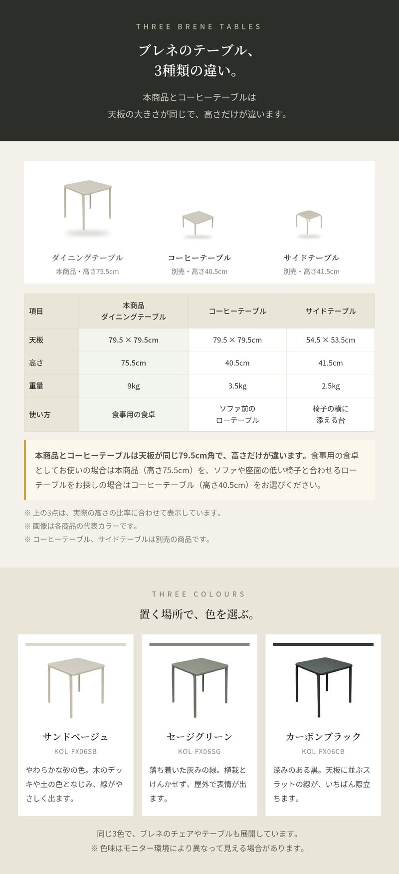 ガーデンテーブル おしゃれ ダイニングテーブル 屋外 テーブル 正方形 FERNE フェルネ ブレネ 4人 スタッキング デザイナーズ 屋内屋外兼用 ポーランド製 樹脂 スラット カフェ テラス ベランダ 庭 店舗 業務用 雨ざらし KOL-FX06