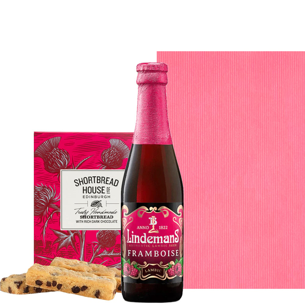 敬老の日 おばあちゃん ビールとスイーツのセット【無料 ラッピング メッセージカード】フルーツ ビール ランビック ラズベリー リンデマンス イギリス ショートブレッド ビター チョコレート おしゃれ 誕生日 女性 彼女 妻 祖母 送料無料