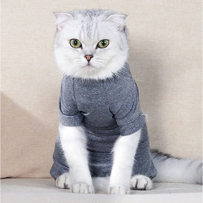 猫 術後服 通販 避妊術後 服 キャットウェア ねこ ネコ ロンパース つなぎ カバーオール パジャマ 部屋着 ルームウェア ペット服 洋服 4本足 着せやすい 散歩 猫用品 ペット用品 ペットグッズ ペット用 かわいい 可愛い おでかけ お出かけ お出掛け