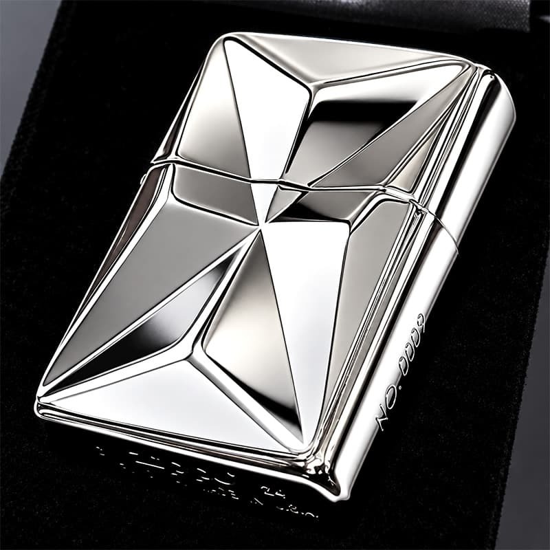 ZIPPO ライター 限定 ラグジュアリーメタル 重厚プレート ジッポ 両面