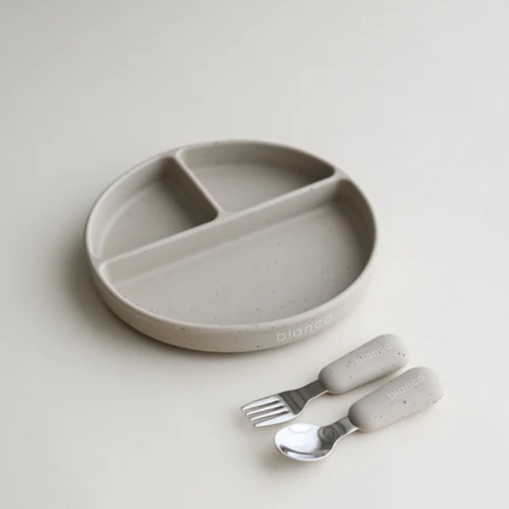 blanco perfect meal set ギフトセット blancoボックス付 出産祝い ベビー食器とお食事エプロン カトラリー