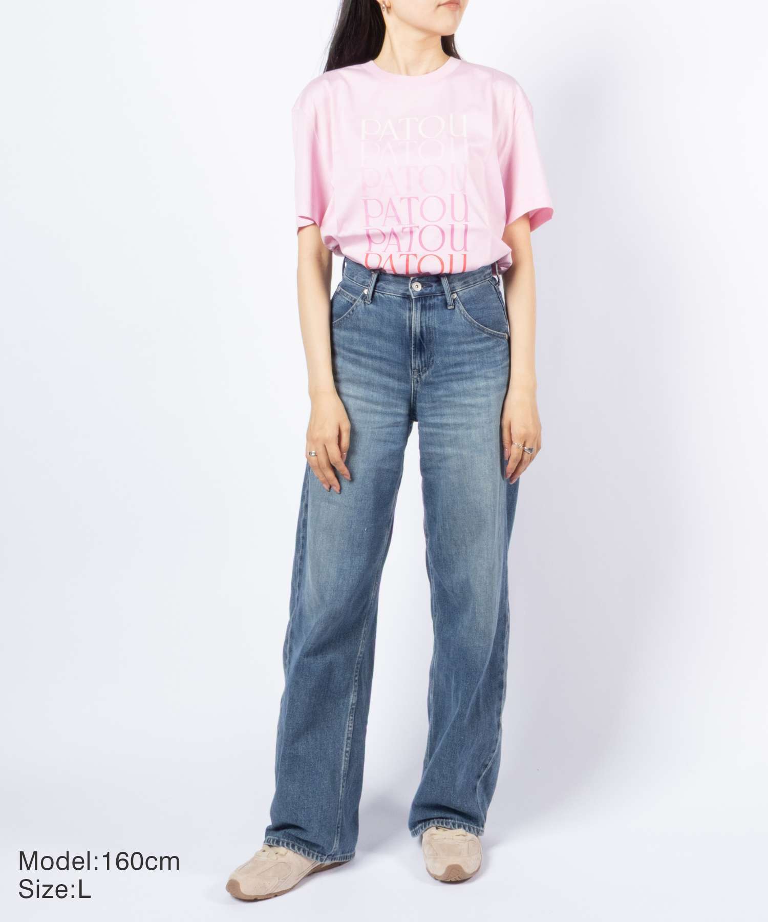 パトゥ PATOU TEE SHIRT オーガニックコットン ロゴ Tシャツ JE1129999 Tシャツ 半袖 レディース トップス