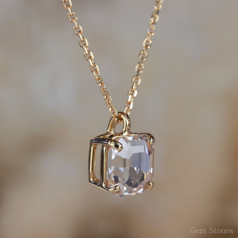 非加熱 ピーチサファイア 1.16ct ネックレス ペンダント K18 ゴールド 18金 サファイアネックレス ピーチ ホワイト サファイア レディース 一粒 シンプル 可愛い プレゼント 誕生石 Drops