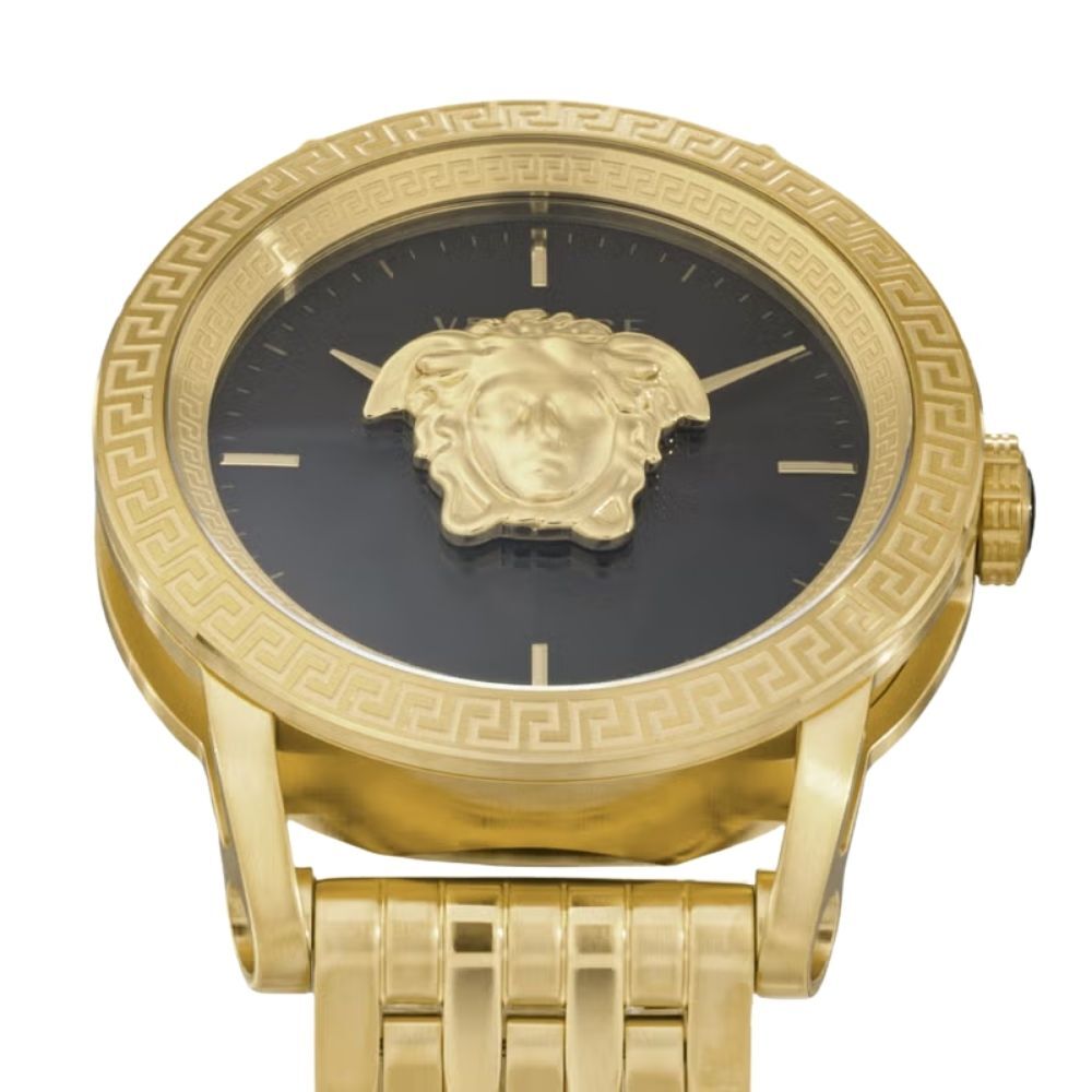 ヴェルサーチェ 腕時計 メンズ ゴールド ブラック 43mm VERSACE PALAZZO EMPIRE パラッツォ エンパイア メデューサ スイス製 メンズ腕時計 高級 ブランド おしゃれ プレゼント ギフト 卒業 入学 お祝い