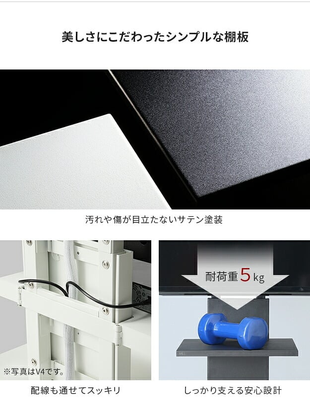 WALLインテリアテレビスタンドV2・V3・V5対応 棚板 レギュラーサイズ DVDレコーダー BDレコーダー PS5 プレステ5 PS4 テレビ台 テレビスタンド TVスタンド 部品 パーツ スチール製 WALLオプション グッドデザイン賞受賞