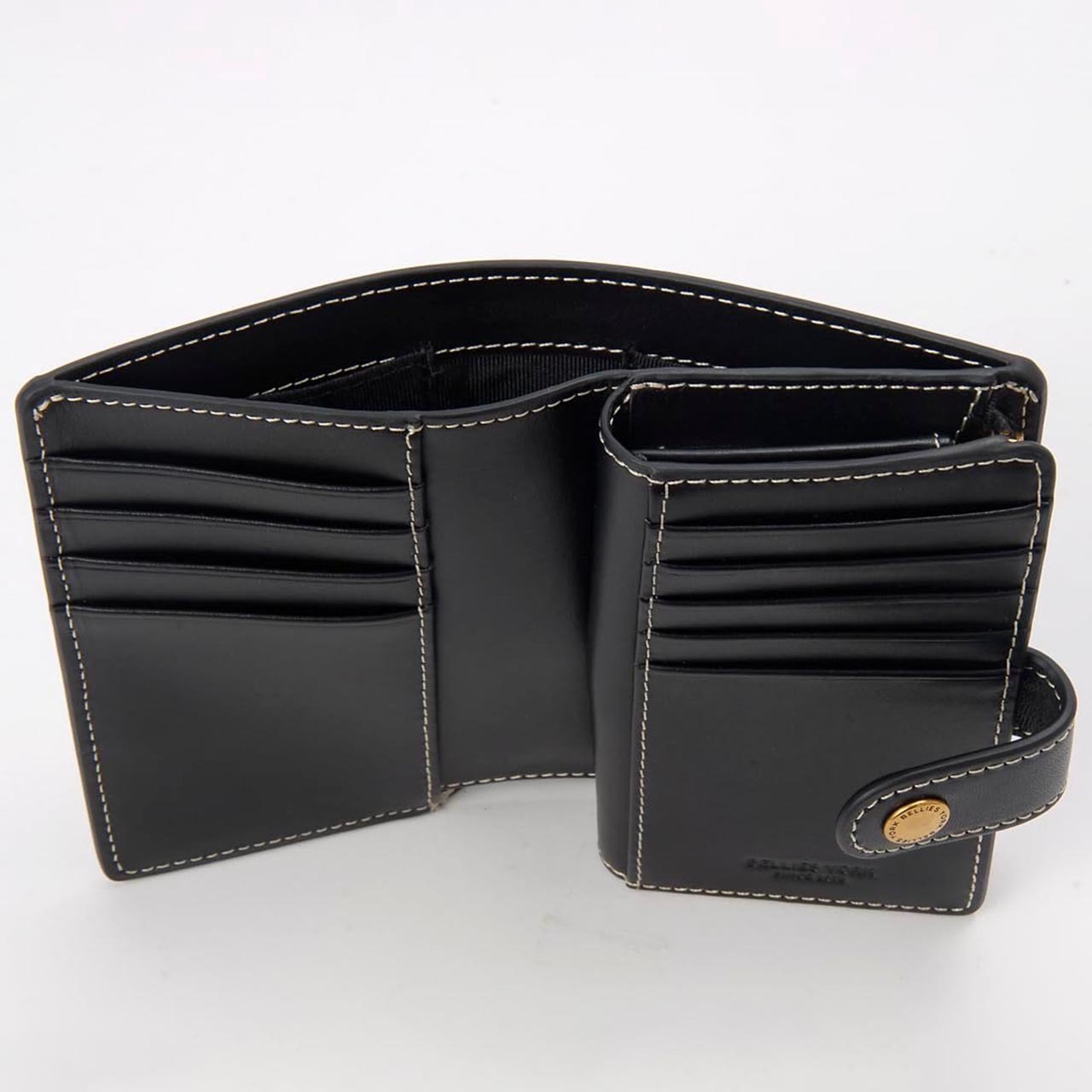 ベリーズヨーク　BELLIES YORK　二つ折り財布　BYTM1945BK　ブラック　黒色　ベジタブルタンニン　イタリアンレザー　牛革　”エイジングを楽しむ革小物”