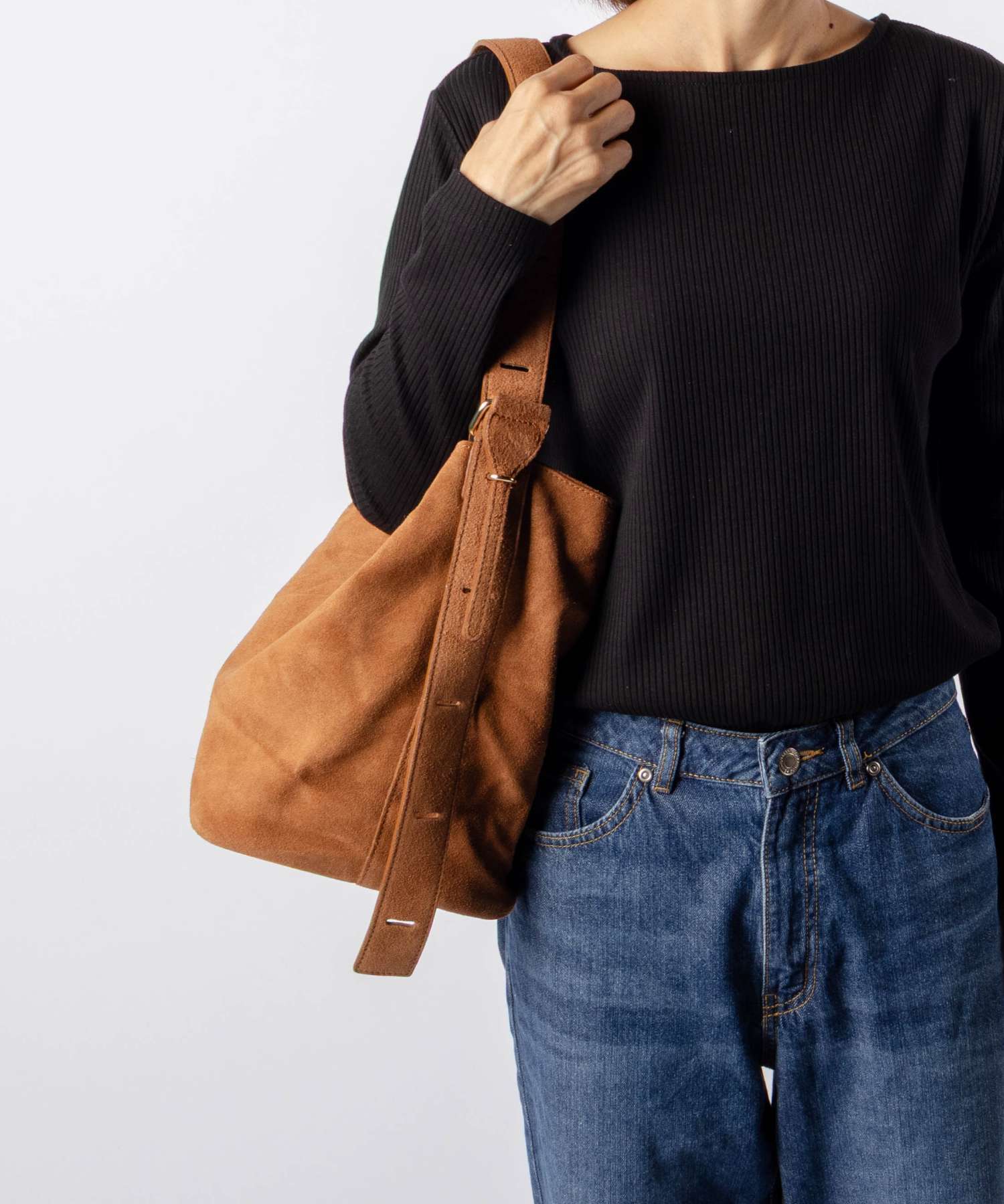 【正規品】 オウレンティ AULENTTI SHOULDER BAG ショルダーバッグ EL-L823-SCDO スエード レディース バッグ