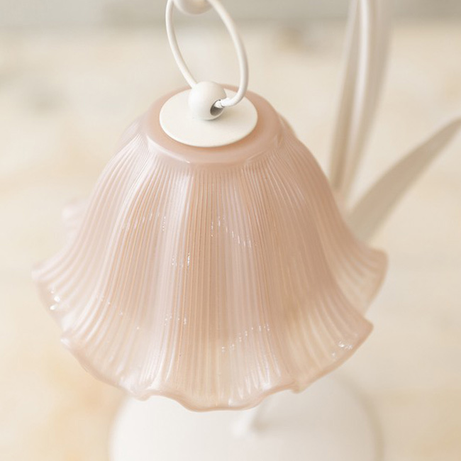 フラワーランプ 07 FL07[テーブルランプ 間接照明 おしゃれ 卓上ライト 花 ライト インテリア雑貨 ベッドサイドライト かわいい ガラスランプ 北欧 ナイトライト フラワーライト 韓国インテリア 電池式ライト プレゼント]