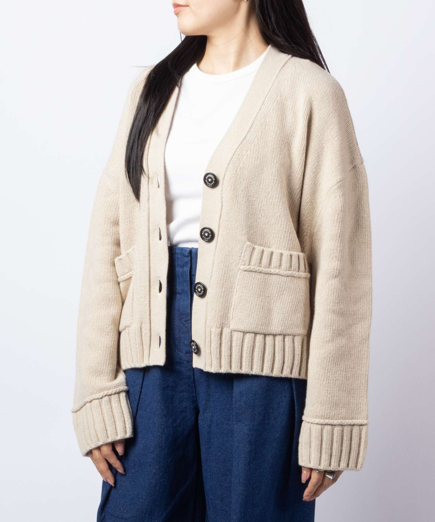 バブアー Barbour FAYE KNITTED CARDIGAN フェイ ニット カーディガン LKN1681 Vネック アウター レディース トップス