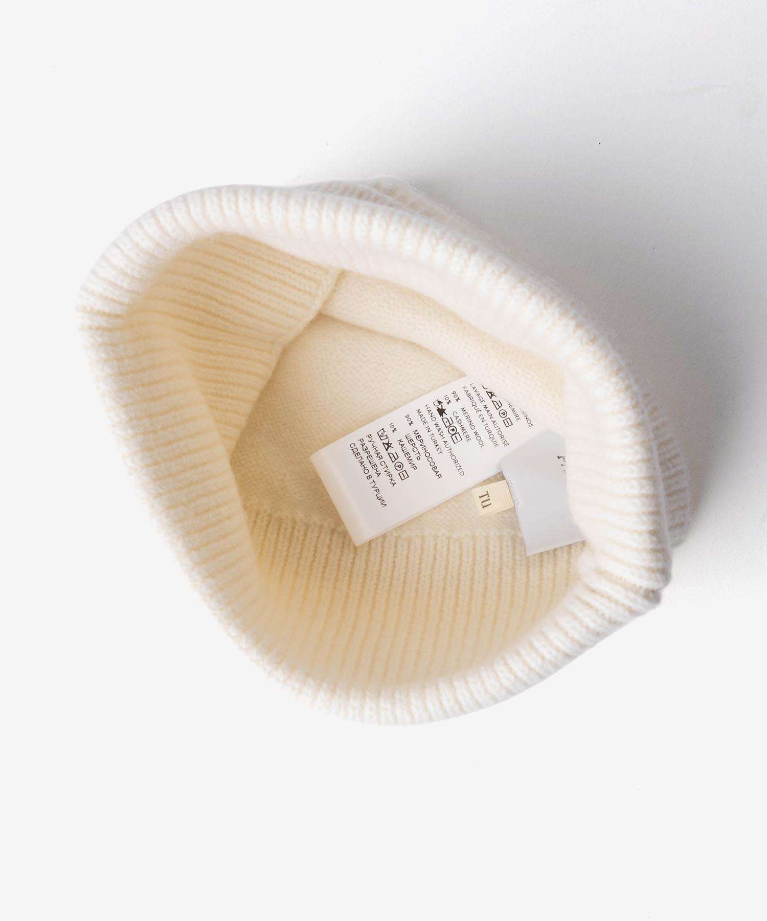 パトゥ PATOU WOOL CASHMERE BEANIE ウール カシミア ビーニー AC0788041 ニット帽 ロゴ レディース 帽子