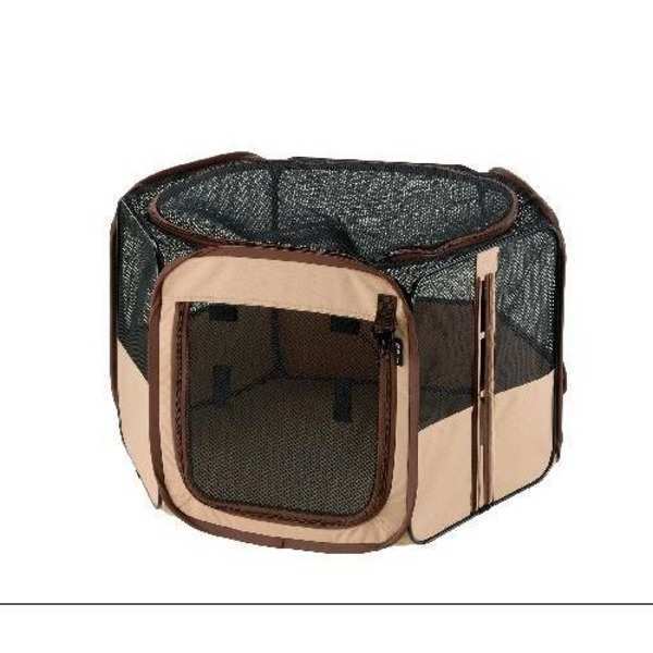 リッチェル たためる ペットサークル 75-75 ブラウン 折りたたみ サークル 犬用 猫用 超小型犬 小型犬 折り畳み ケージ ゲージ 持ち運び ポータブル キャリーバッグ付き ペット用品 お出かけ 旅行
