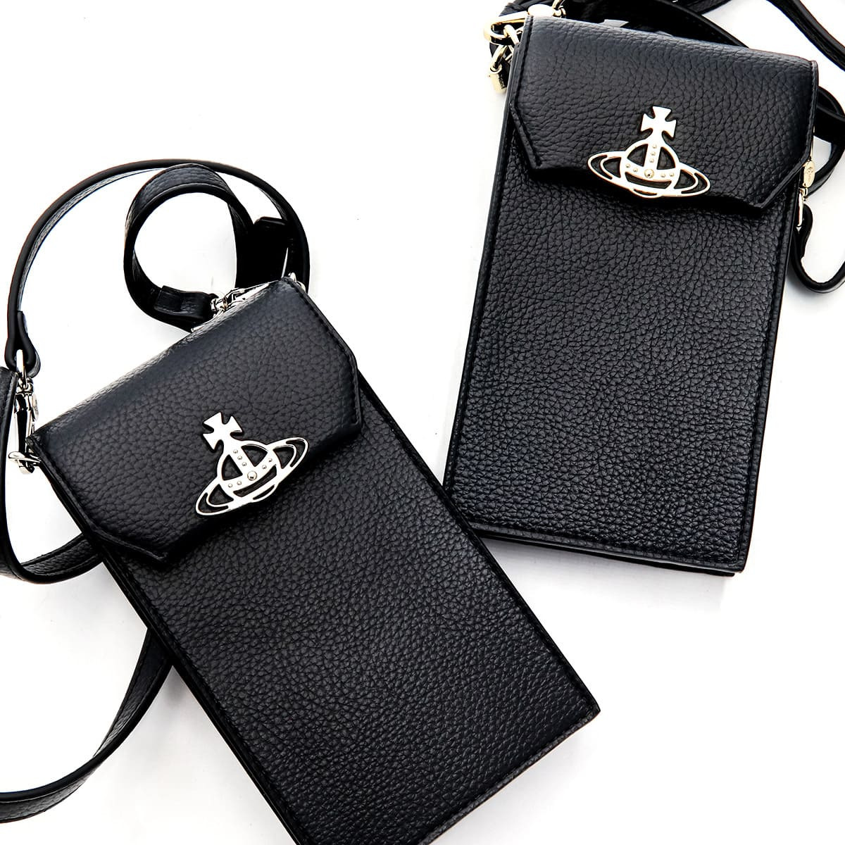 選べる2種 ヴィヴィアンウエストウッド Vivienne Westwood スマホショルダー メンズ レディース ショルダーバッグ スマホポーチ 斜めがけ 黒 オーブ ヴィーガンレザー RE-VEGAN PHONE BAG 53030019U S000D