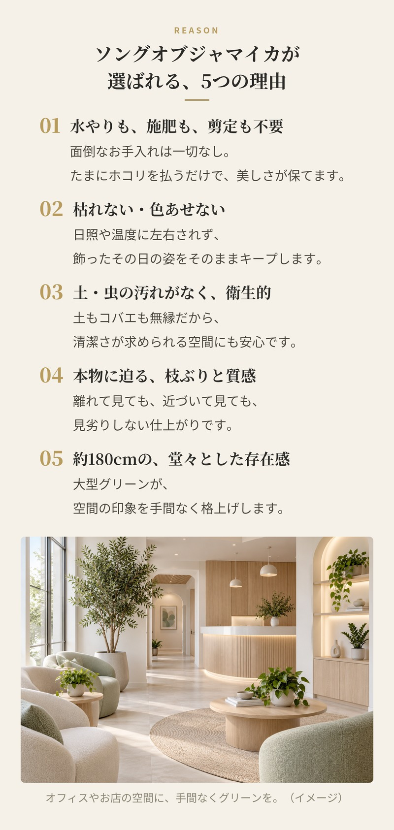 観葉植物 造花 ソングオブジャマイカ BROWN 全高約180cm 大型 フェイクグリーン 高級 本物そっくり リアル おしゃれ スタイリッシュ インテリア 人工観葉植物 アーティフィシャルグリーン モダン オフィス 店舗 ホテル 開店祝い 室内 リビング 玄関 風水 ドラセナ