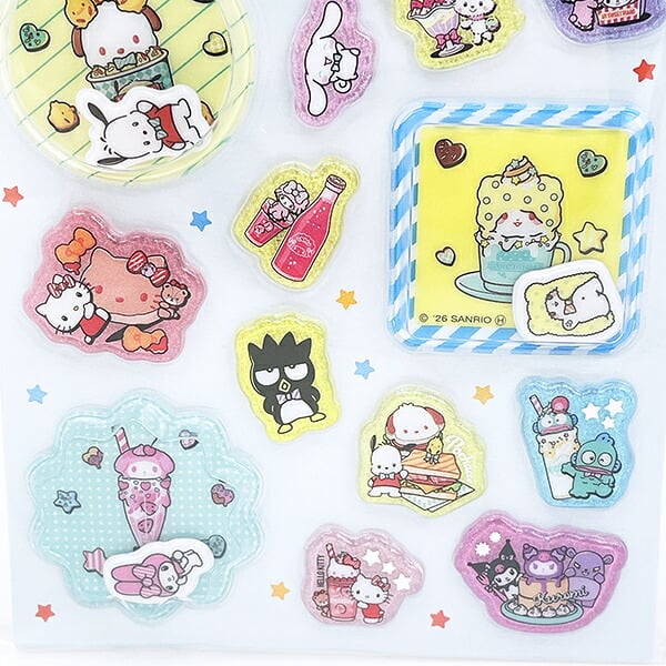 サンリオキャラクターズ カプセル＆ラメシール 文具 Sanrio