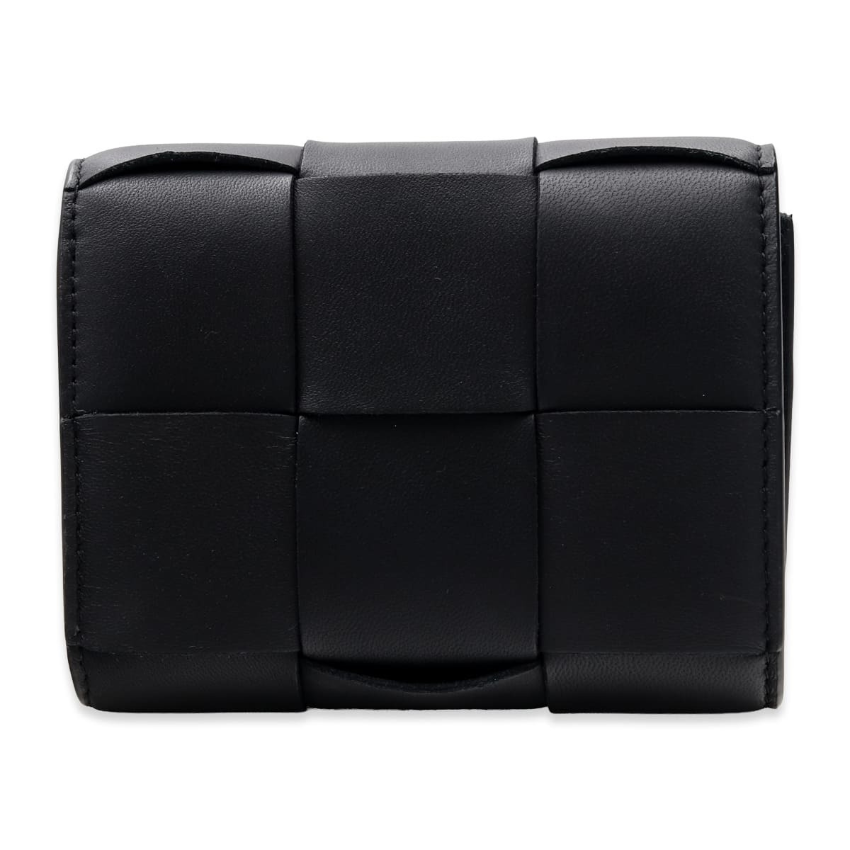 選べる2色 ボッテガヴェネタ BOTTEGA VENETA 三つ折り財布 カセット マキシイントレチャート メンズ レディース ミニ財布 本革 レザー 小銭入れ ブラック 黒 アーモンド ベージュ 651372 V3UO1
