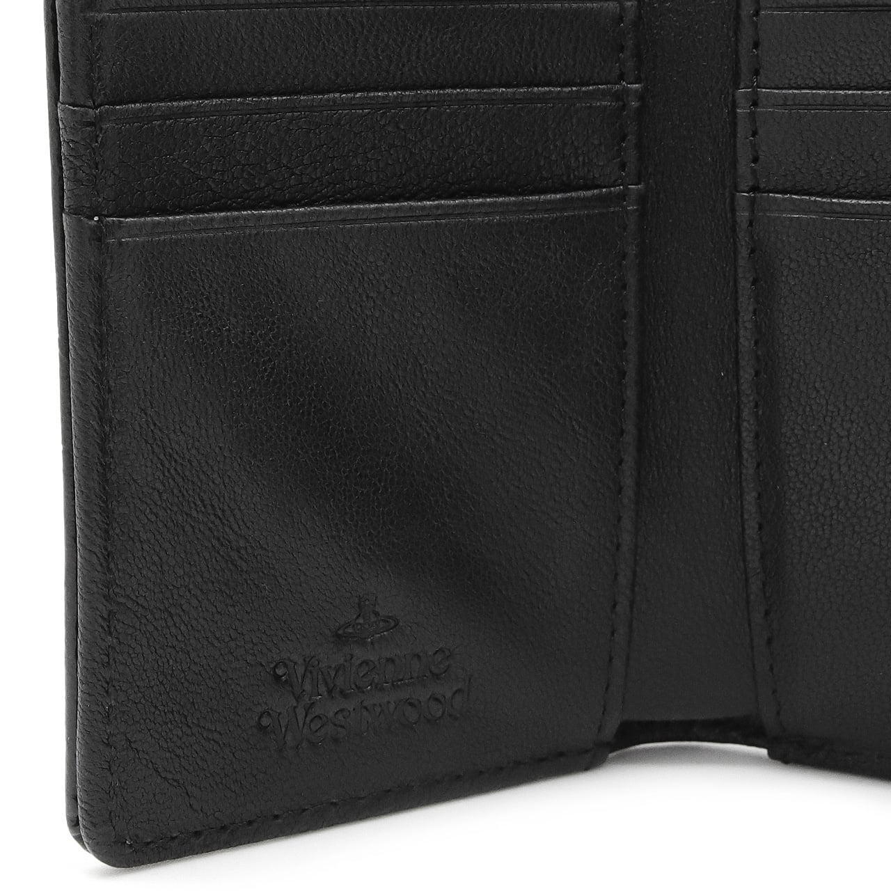 ヴィヴィアンウエストウッド 財布 レディース がま口三つ折り財布 Vivienne Westwood ヴィヴィアン ブラック クロコ型押し VW4294 (5115002MW-L0098-N401) 【2026年秋冬モデル】 【ラッピング無料 誕生日 お祝い プレゼント ギフト 贈り物】