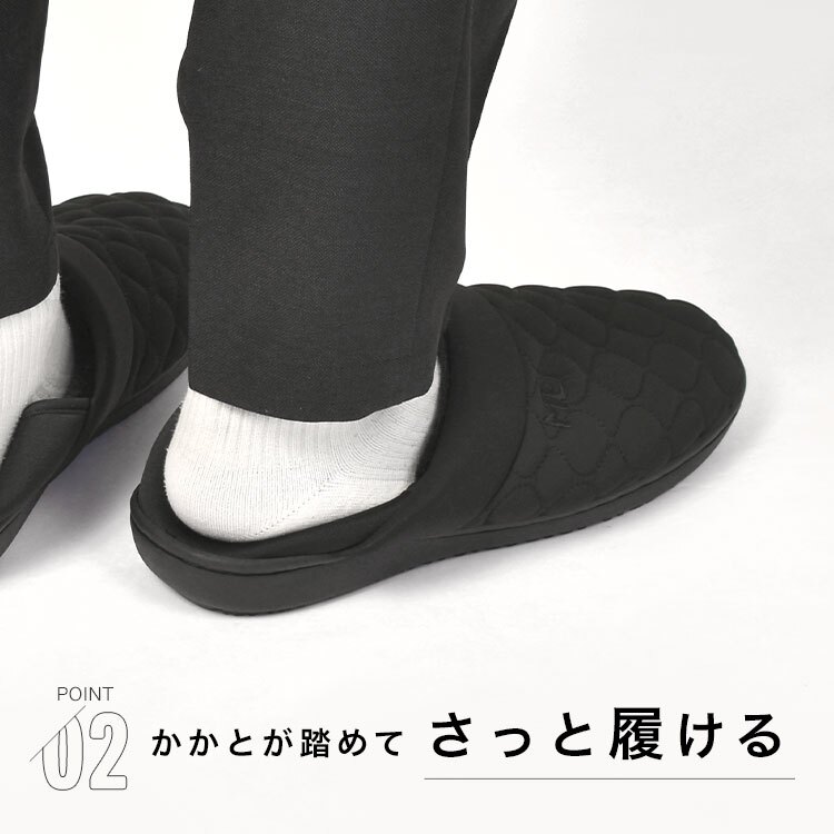 モックシューズ MEI メイ レディース メンズ 24cm 25cm 27cm 28cm 軽量 スリッパ スリッポン 室内履き ルームシューズ 外履き キャンプシューズ テントシューズ 靴 おしゃれ もこもこ 暖かい 冬 アウトドア 散歩 オフィス 歩きやすい かかとあり かかとが踏める ブラック