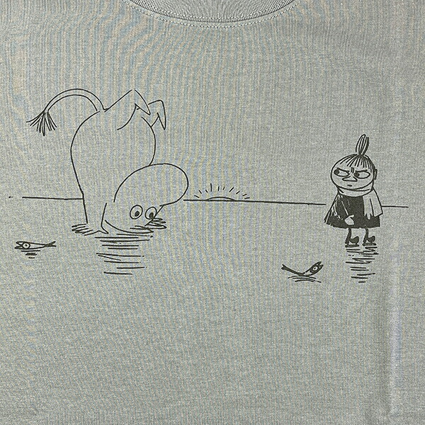 ムーミン さかだち ドライクールタッチTシャツ グレー アパレル MOOMIN 送料込み