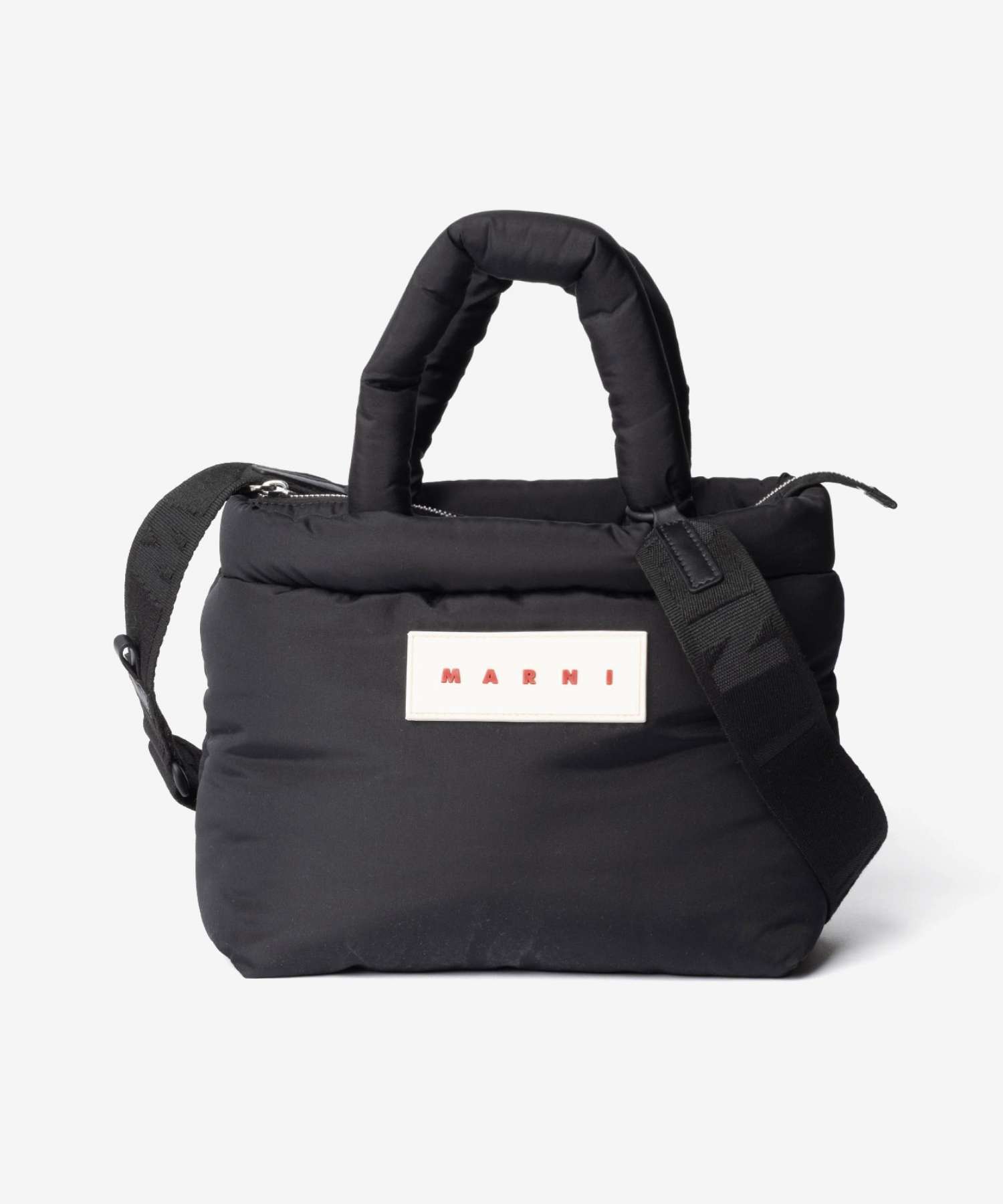 マルニ MARNI PUFF E/W TOTE BAG パフ トートバッグ BMMP0131U2 P8068 ショルダーバッグ メンズ レディース バッグ ブラック