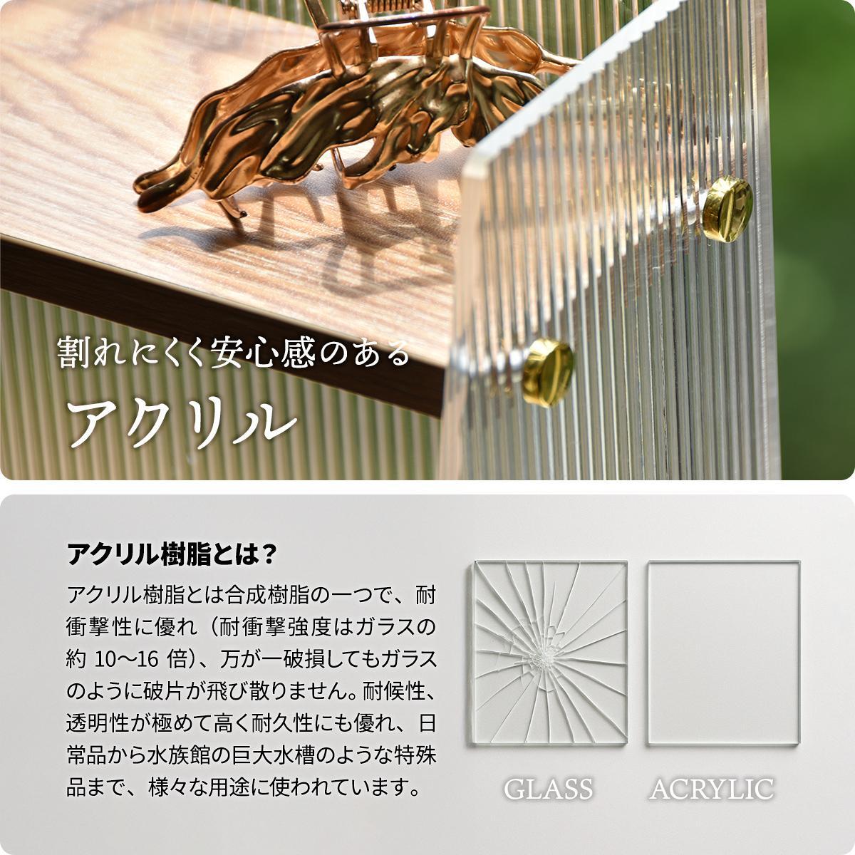 アクリル　三角収納棚　3段 ONLS0347 アクリル収納 リビング収納 シンプルスタイル モダン 角型 アクリル ラック アクリルラック 透明ラック クリアラック ディスプレイラック幅42cm 奥行19.5cm 高さ39.5cm